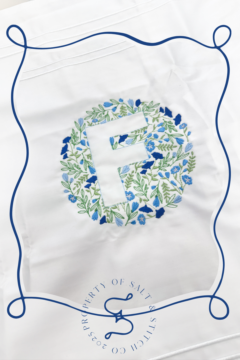 Single Floral Monogram