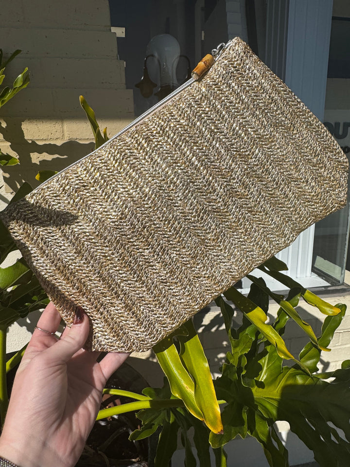 Straw Clutch - So & Sew Boutique